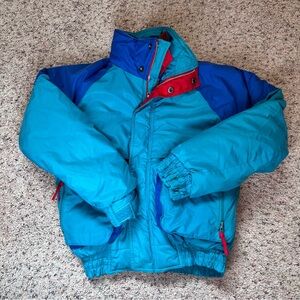Vintage Kids Multi-Color Puffer Jacket